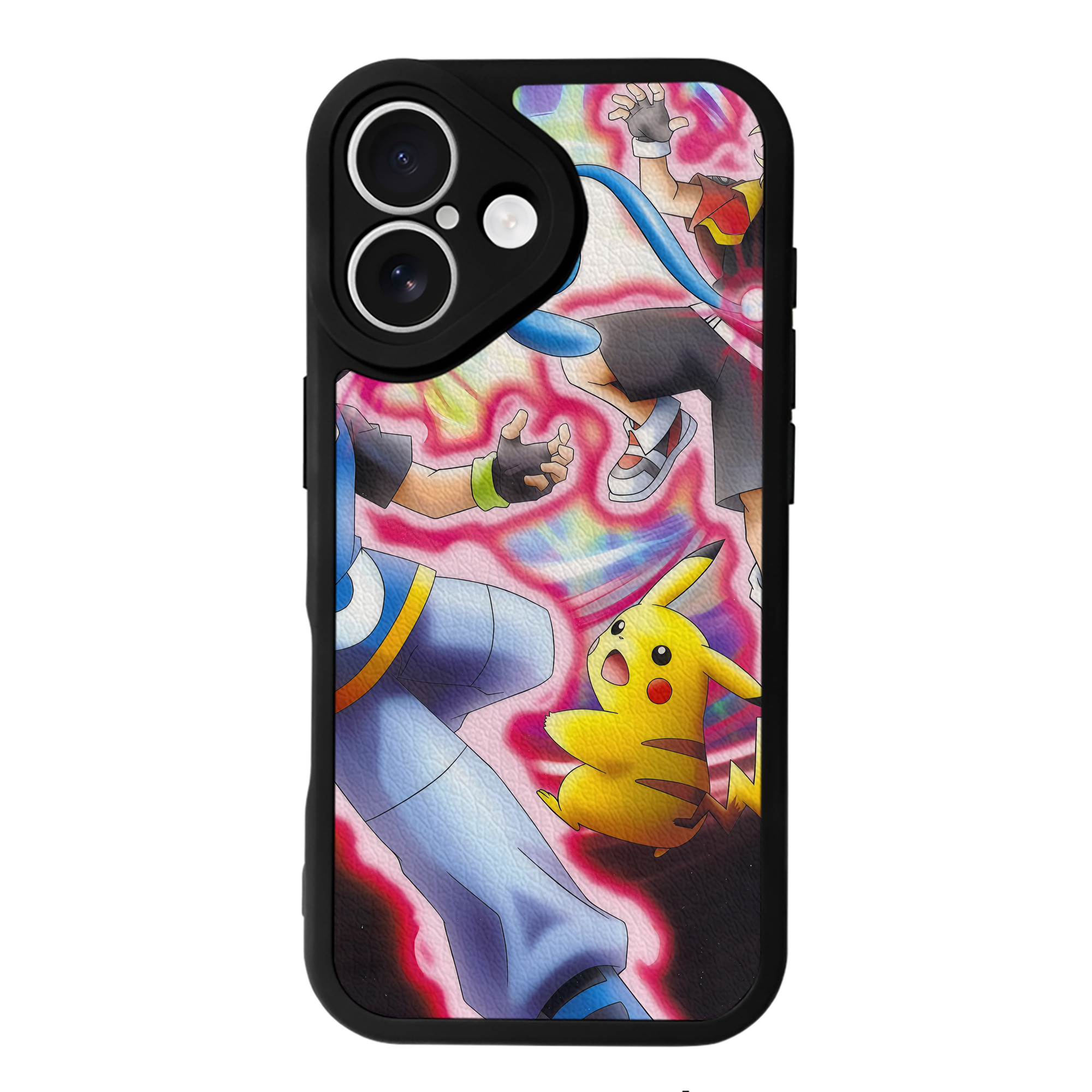（画像用） ポケットモンスター Pokémon 【iPhone 16シリーズ対応】シリコンスマホケース（レザー調） 材質：シリコン